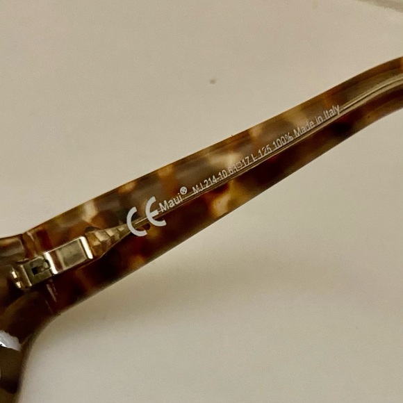 Maui Jim Brown Tortoise MJ1214 10 63-17 L125 - Picture 8 of 10